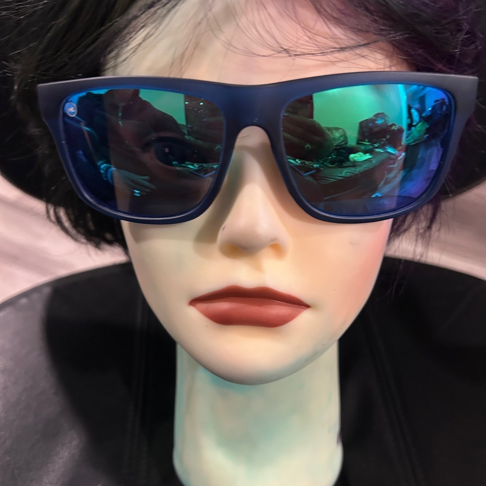 Knock around Blue Sunglasses with Reflective Lenses NWT